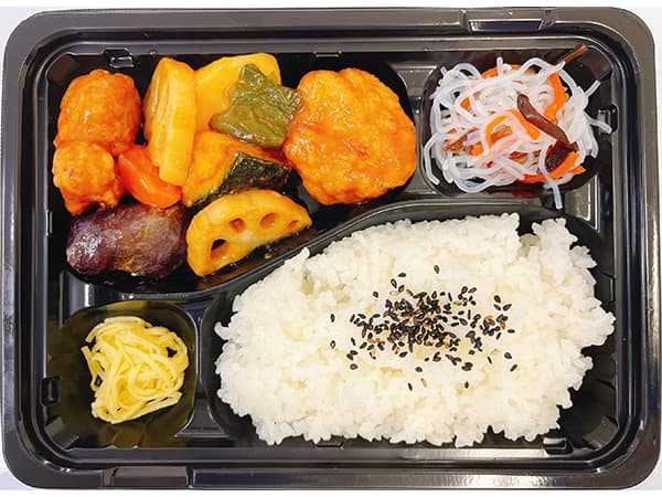 鶏と野菜の甘酢あん弁当