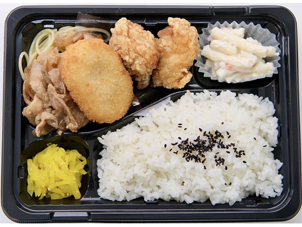 豚生姜焼き&コロから弁当