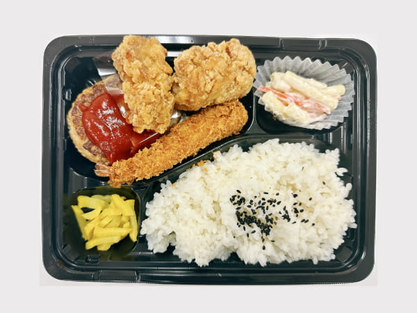 ハンバーグ&えびから弁当